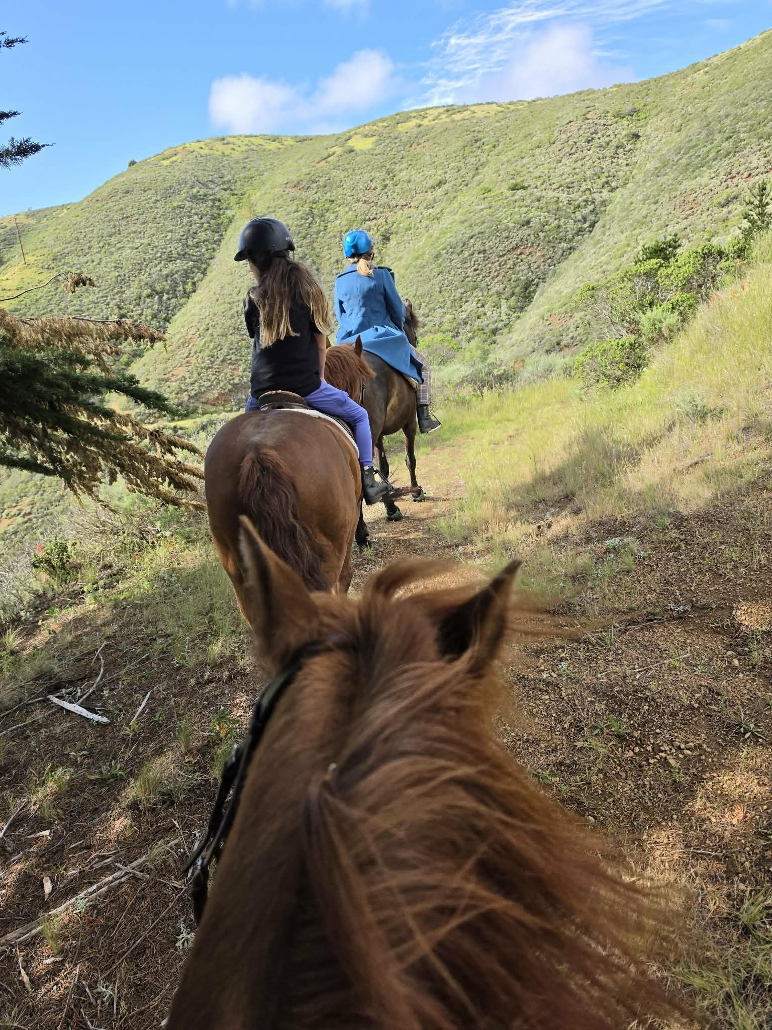 Trail ride through Pacifica hills